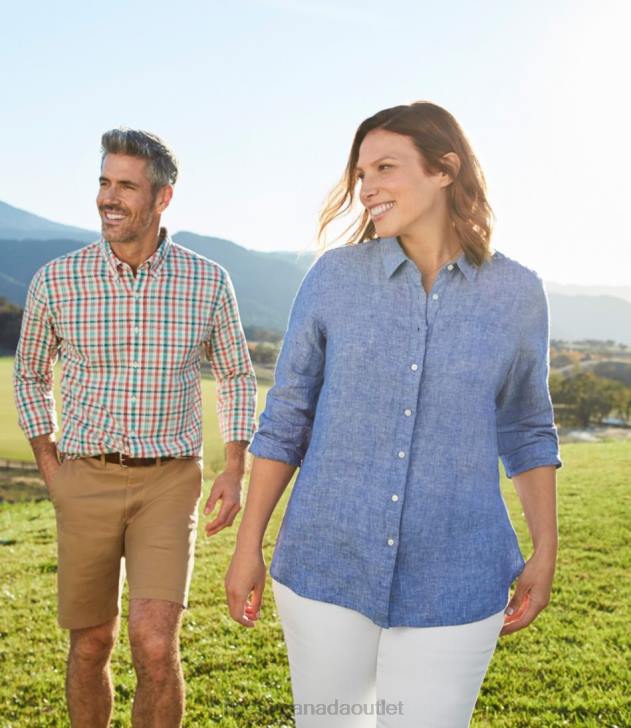 Clothing Iris Mauve H8XZ58 Premium Washable Linen Shirt Women L.L.Bean