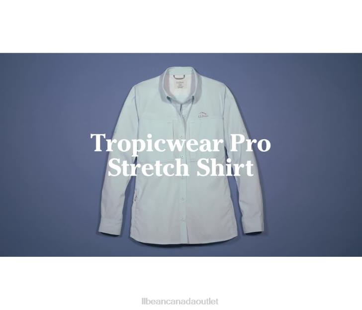 Clothing Mid-Blue H8XZ520 Tropicwear Pro Stretch Shirt Women L.L.Bean