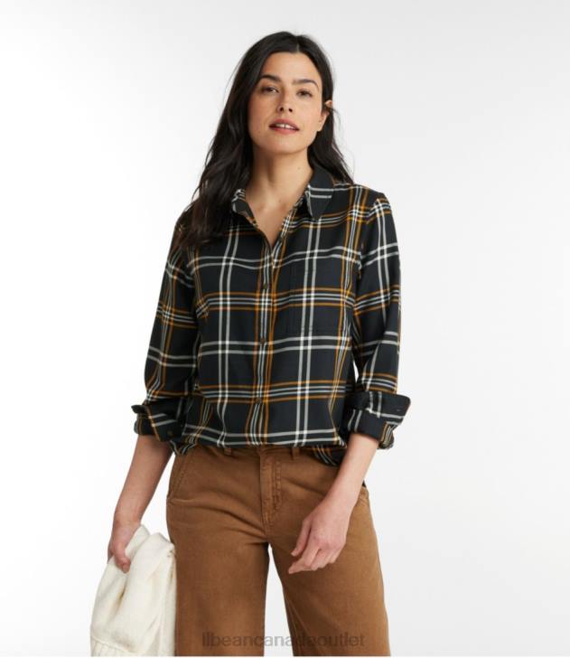 Clothing Nautical Red H8XZ4831 Feather-Soft Twill Shirt Women L.L.Bean