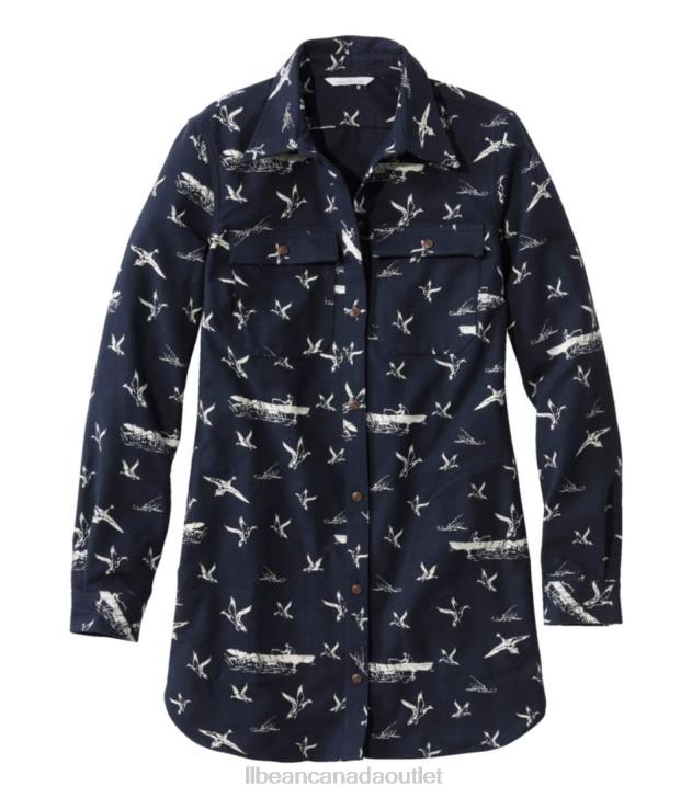 Clothing Navy Scenic H8XZ6008 Signature Chamois Tunic Women L.L.Bean