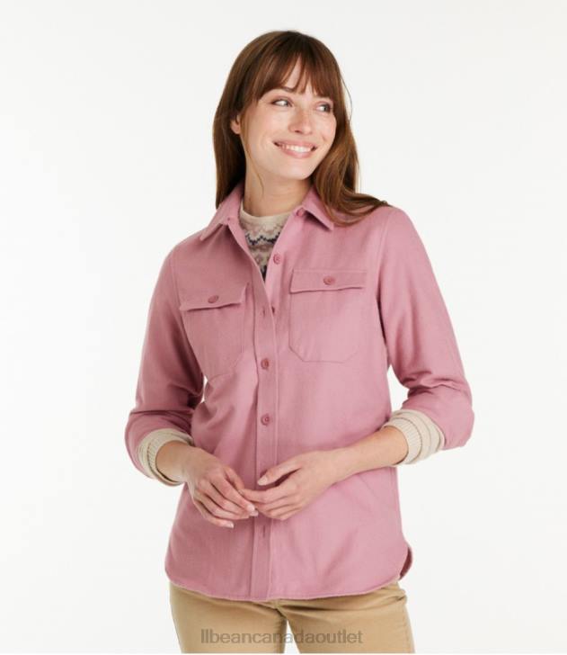 Clothing Peacock Blue H8XZ7203 Heritage Chamois Shirt Women L.L.Bean