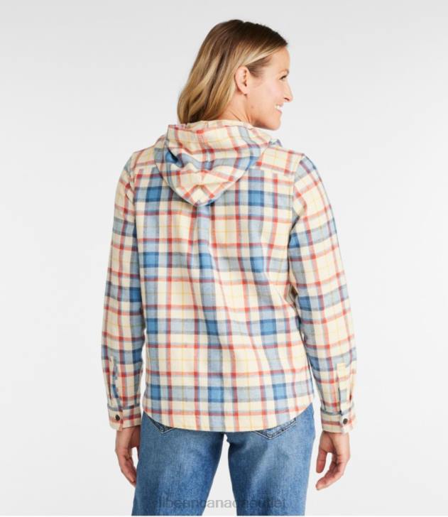 Clothing Prince Charles Edward H8XZ4590 Scotch Plaid Flannel Shirt Women L.L.Bean