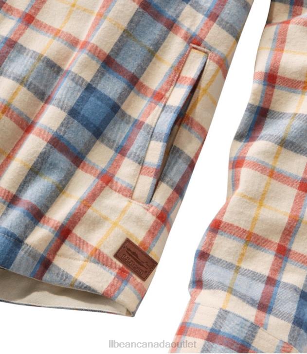 Clothing Prince Charles Edward H8XZ4590 Scotch Plaid Flannel Shirt Women L.L.Bean