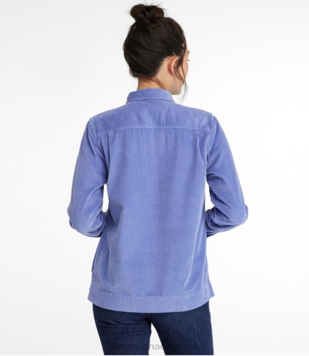 Clothing Sea Salt H8XZ2953 Comfort Corduroy Relaxed Shirt Women L.L.Bean