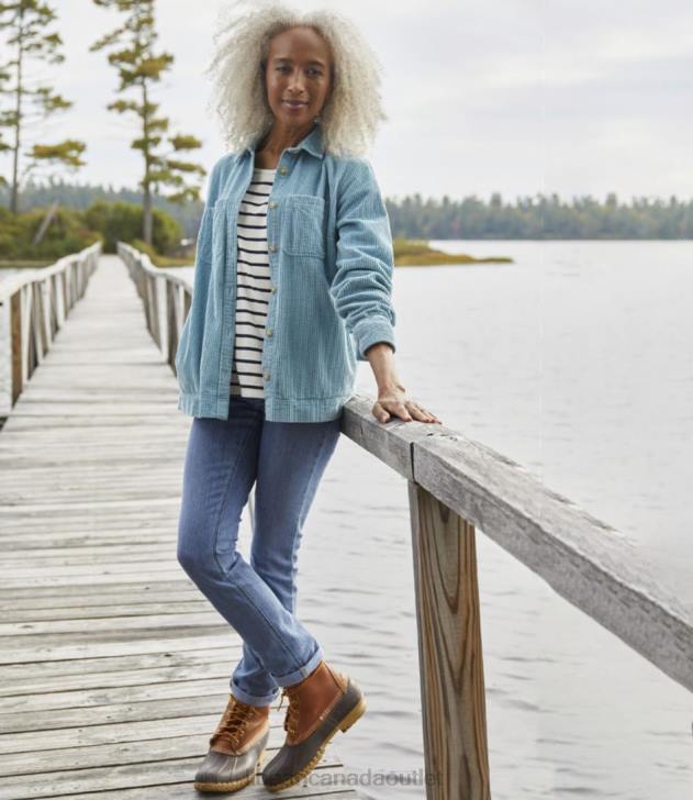Clothing Warm Coral H8XZ5668 Comfort Corduroy Relaxed Shirt Women L.L.Bean