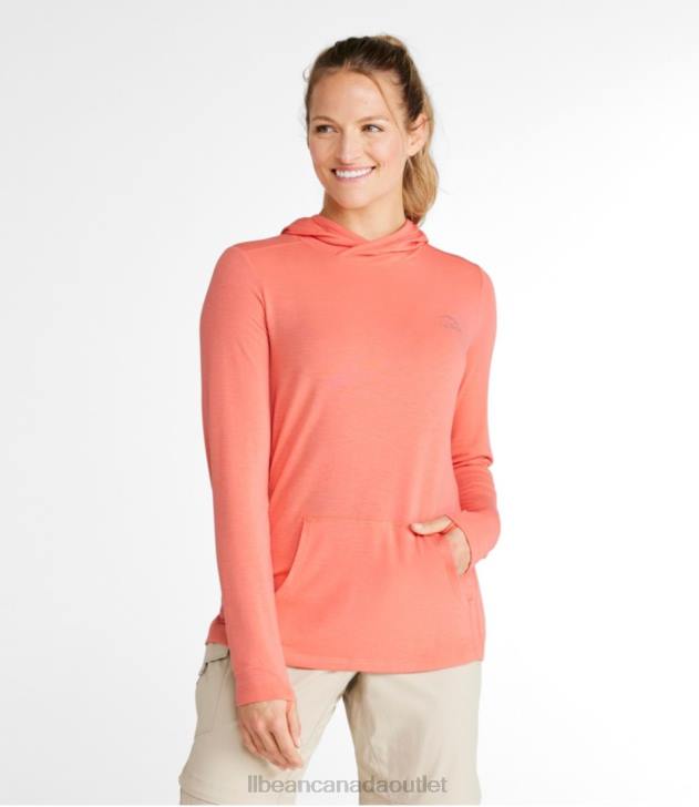 Clothing Wild Salmon H8XZ1310 Tropicwear Comfort Hoodie Women L.L.Bean