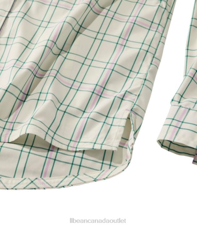 Clothing Wild Salmon Plaid H8XZ6967 Everyday SunSmart Woven Shirt Long-Sleeve Women L.L.Bean