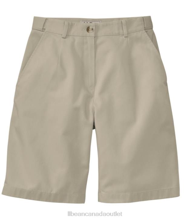Clothing Khaki H8XZ61 Wrinkle-Free Bayside Shorts Women L.L.Bean