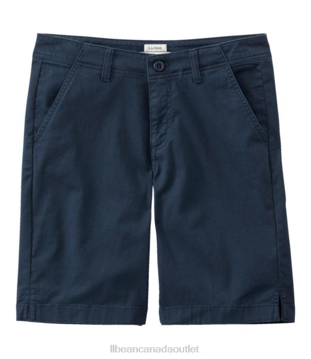 Clothing Navy H8XZ3139 Lakewashed Chino Shorts Women L.L.Bean