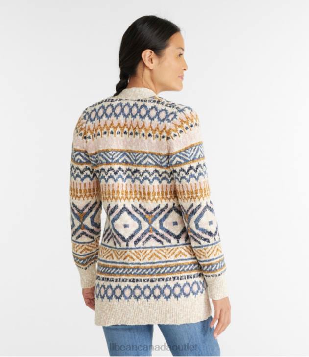 Clothing Cream H8XZ5911 Cotton Ragg Sweater Women L.L.Bean