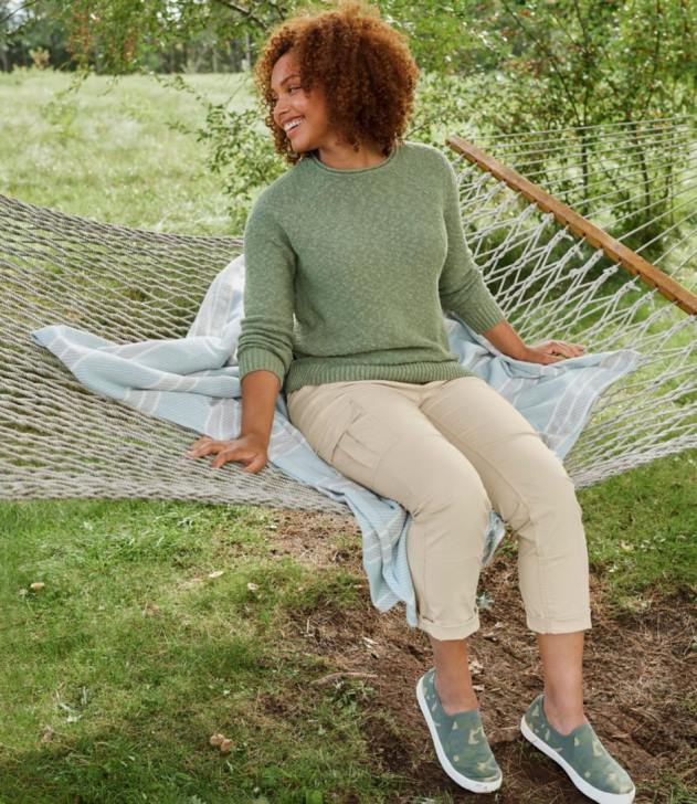 Clothing Deep Wine H8XZ5678 Midweight Cotton Slub Rollneck Pullover Women L.L.Bean