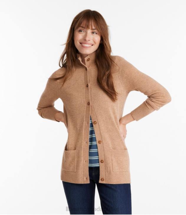 Clothing Deep Wine H8XZ5734 Classic Cashmere Button-Front Cardigan Women L.L.Bean