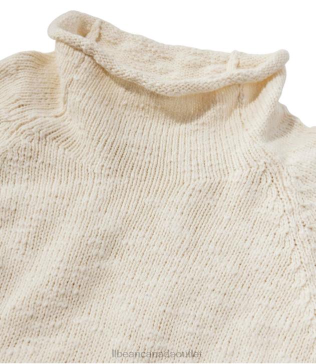 Clothing Oatmeal H8XZ3356 Cotton Ragg Sweater Women L.L.Bean