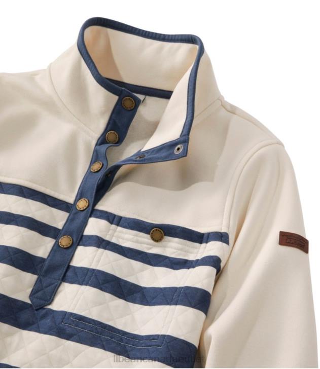 Clothing Classic Navy/Blackwatch Plaid H8XZ116 Quilted Sweatshirt Women L.L.Bean