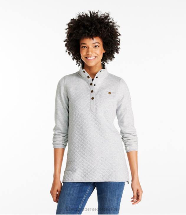 Clothing Classic Navy H8XZ464 Quilted Sweatshirt Women L.L.Bean