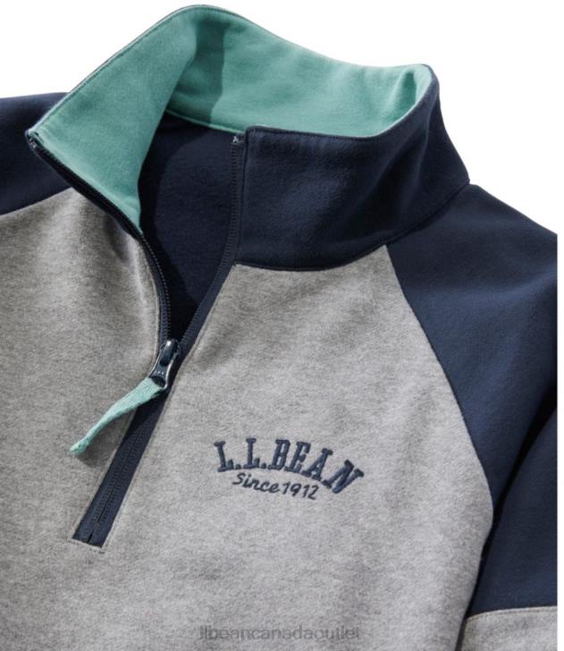 Clothing Deep Turquoise/Classic Navy H8XZ149 1912 Sweatshirt Women L.L.Bean