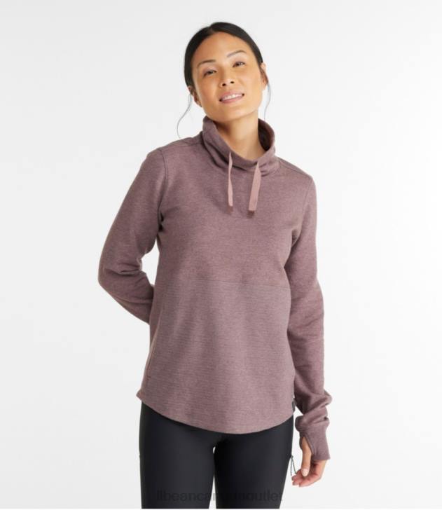 Clothing Midnight Black H8XZ7284 Cozy Mixed-Knit Pullover Women L.L.Bean