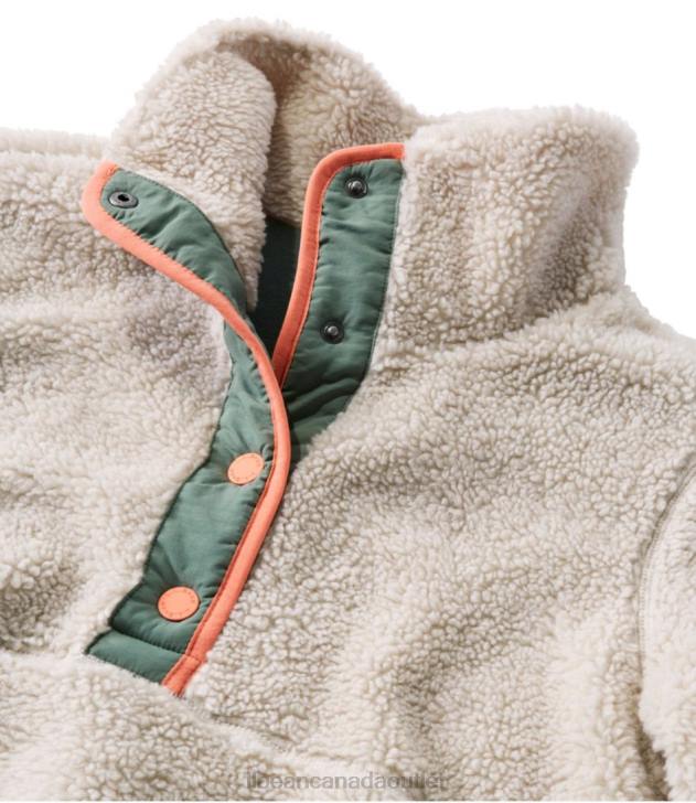 Clothing Mineral Red/Rosewood H8XZ5925 Sherpa Fleece Pullover Women L.L.Bean