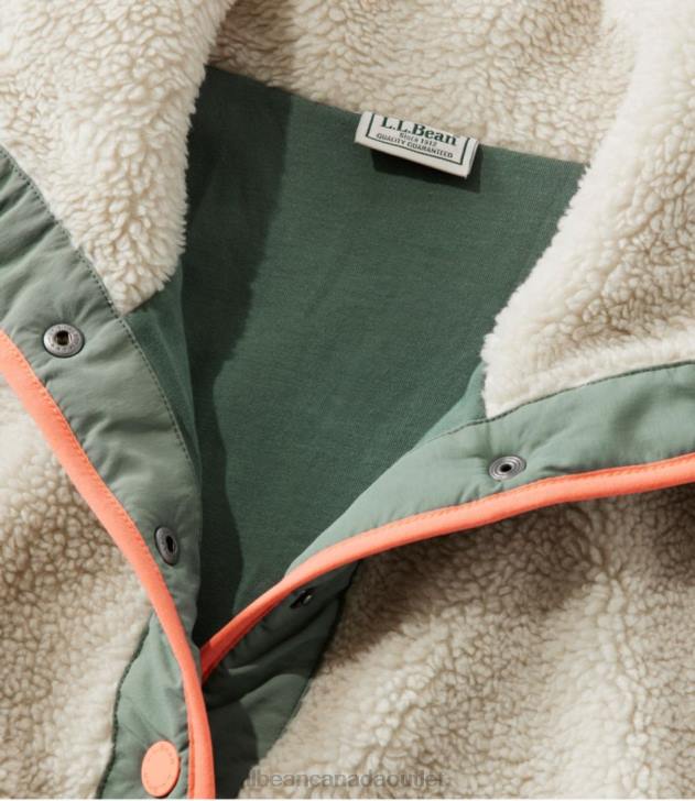 Clothing Mineral Red/Rosewood H8XZ5925 Sherpa Fleece Pullover Women L.L.Bean