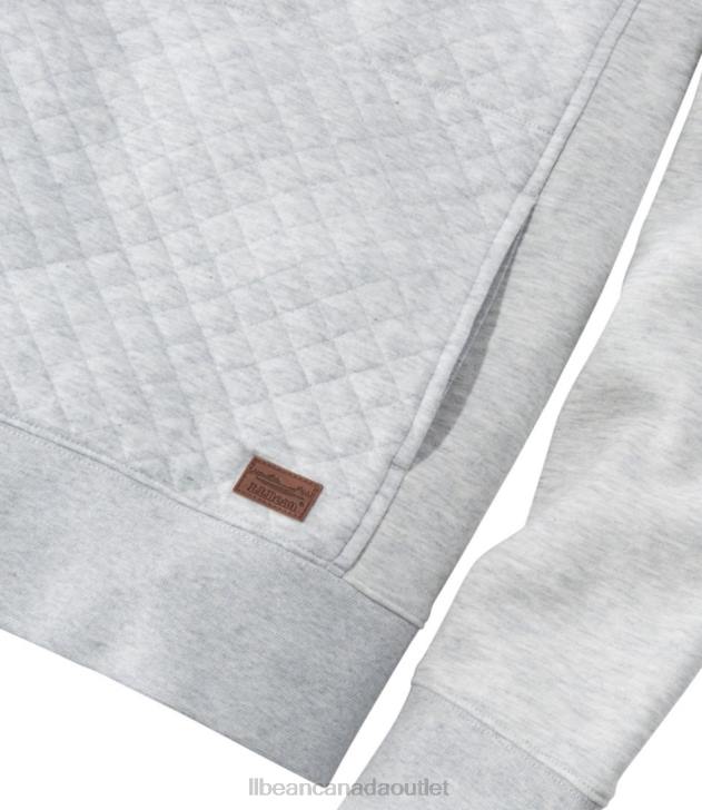 Clothing Muted Rose H8XZ39 Quilted Quarter-Zip Pullover Women L.L.Bean