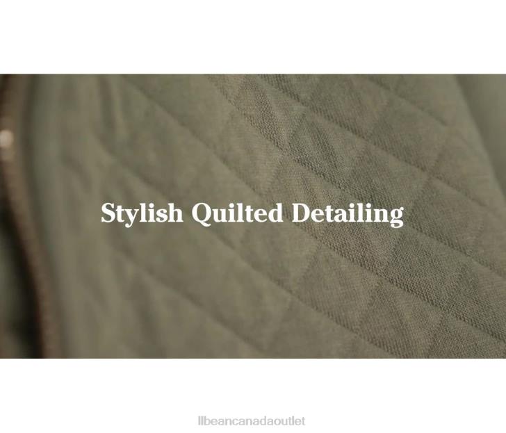 Clothing Muted Rose H8XZ39 Quilted Quarter-Zip Pullover Women L.L.Bean