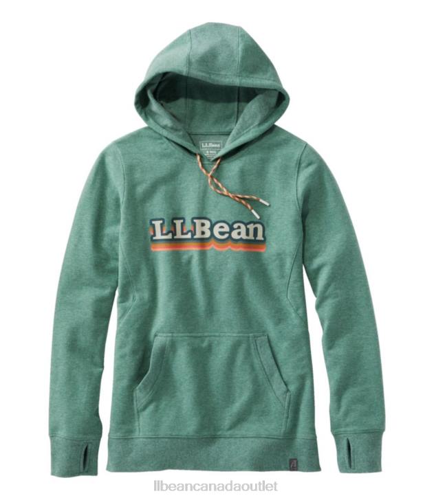 Clothing Sea Green Heather Logo H8XZ4869 Cozy Camp Hoodie Women L.L.Bean