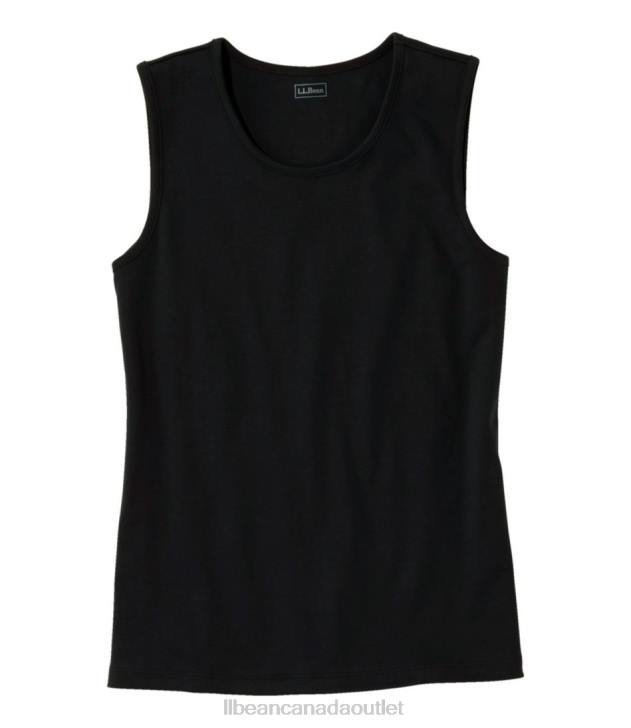 Clothing Black H8XZ6878 Pima Cotton Tee Women L.L.Bean