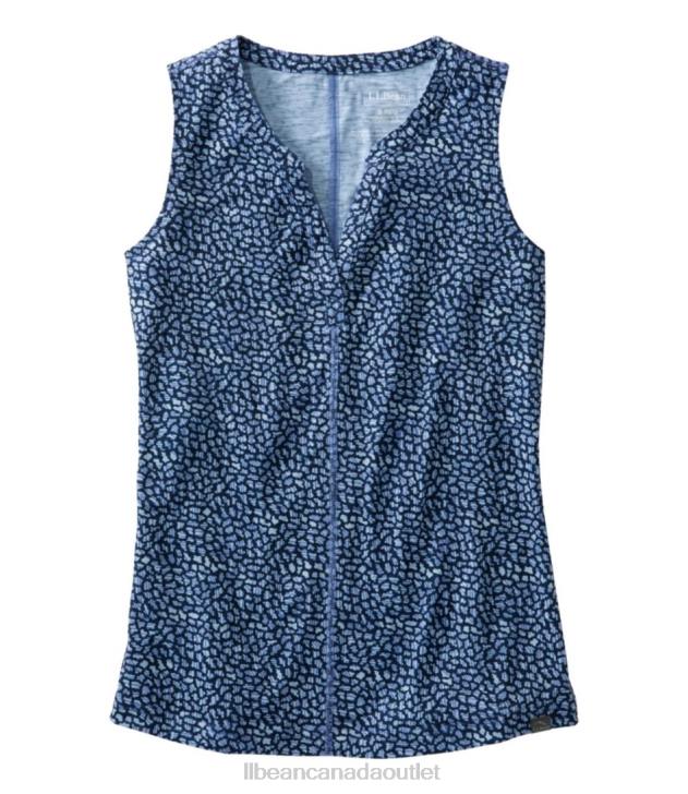 Clothing Nautical Navy Geo H8XZ285 Streamside Tank Women L.L.Bean