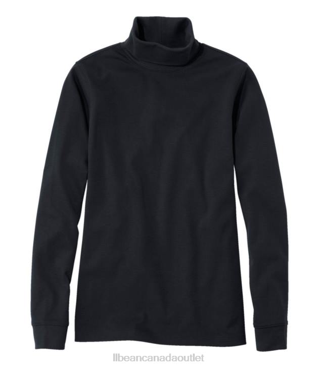 Clothing Black H8XZ3000 Interlock Turtleneck Women L.L.Bean