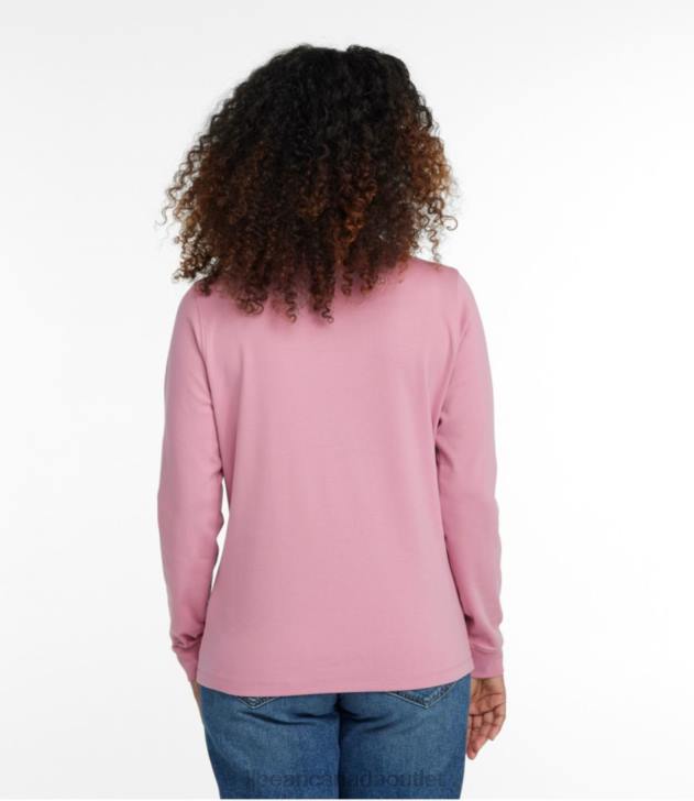 Clothing Black H8XZ6581 Interlock Mock-Turtleneck Women L.L.Bean