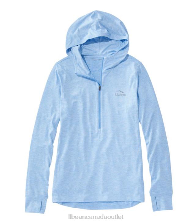 Clothing Blue Aster Heather H8XZ349 Insect Shield Pro Knit Hoodie Women L.L.Bean
