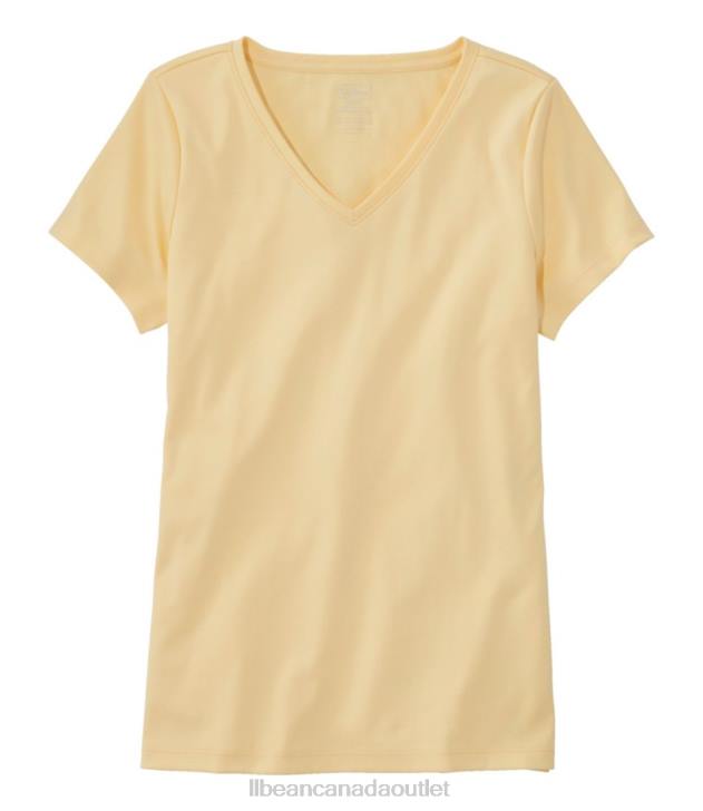 Clothing Butter H8XZ6864 Pima Cotton Shaped V-Neck Women L.L.Bean