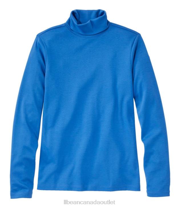 Clothing Capri Blue H8XZ4608 Pima Cotton Turtleneck Women L.L.Bean