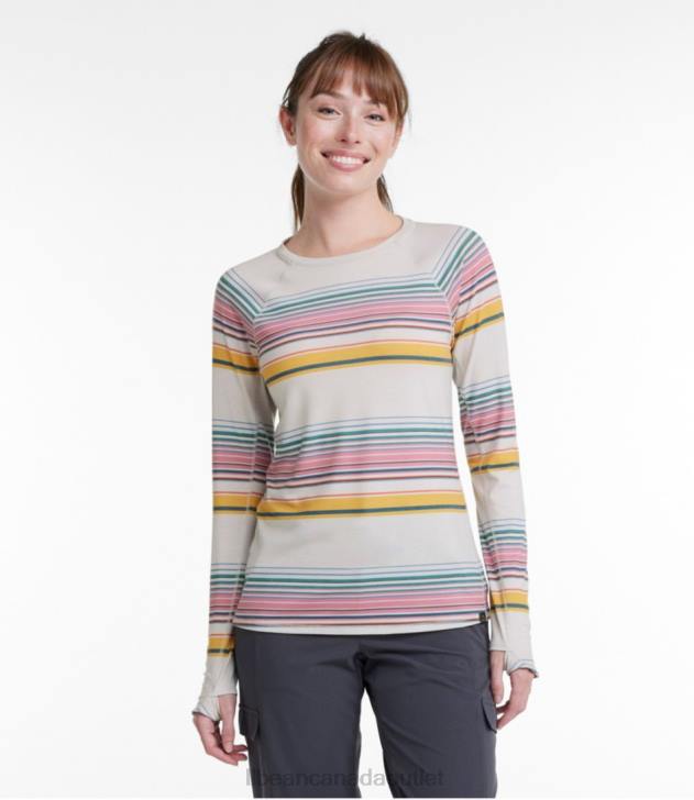 Clothing Citrus Green/Sea Green H8XZ3323 Everyday SunSmart Tee Women L.L.Bean