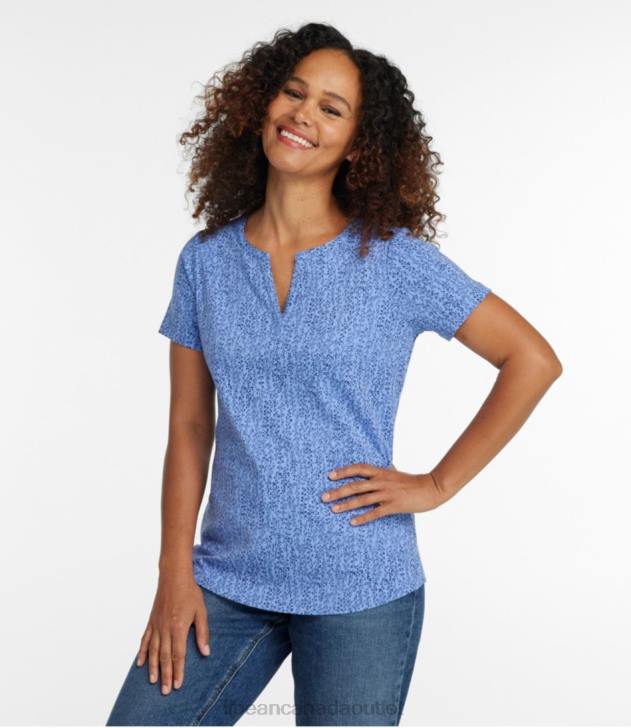 Clothing Classic Navy Daisies H8XZ3498 Tee Women L.L.Bean