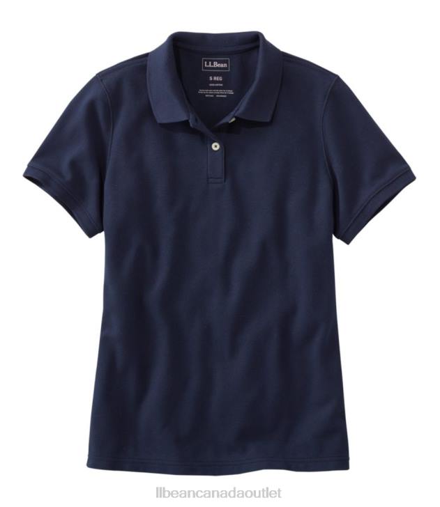Clothing Classic Navy H8XZ40 Premium Polo Women L.L.Bean x Double L