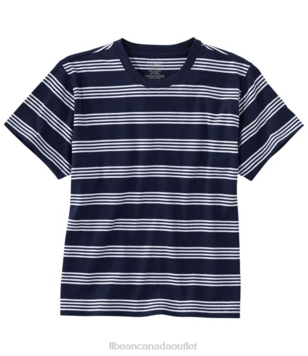 Clothing Classic Navy/White H8XZ3494 Saturday T-Shirt Women L.L.Bean