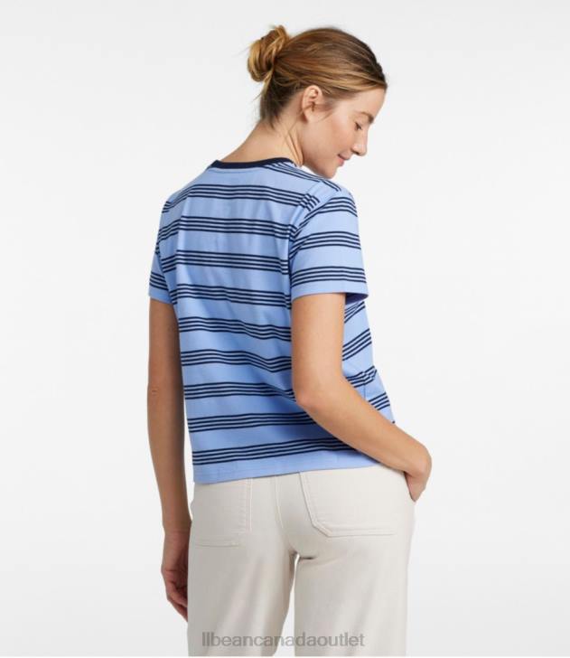 Clothing Classic Navy/White H8XZ3494 Saturday T-Shirt Women L.L.Bean