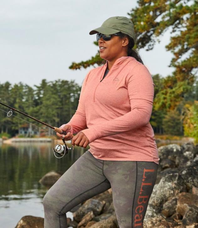 Clothing Deep Olive Heather H8XZ3232 Insect Shield Pro Knit Hoodie Women L.L.Bean