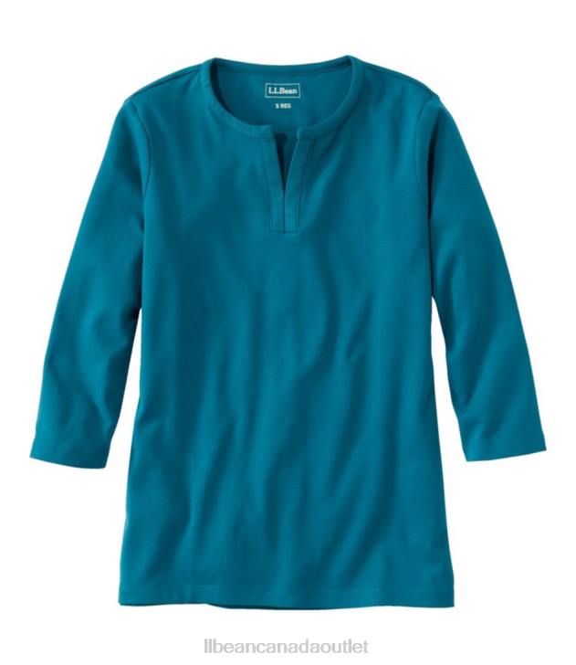 Clothing Deep Turquoise H8XZ4597 Tee Women L.L.Bean