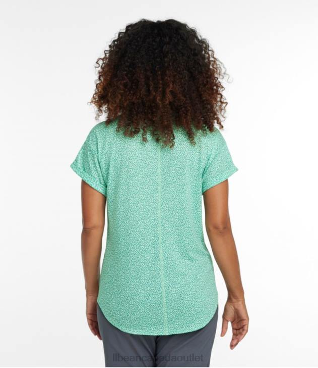 Clothing Faded Jade Geo H8XZ6399 Streamside Tee Women L.L.Bean