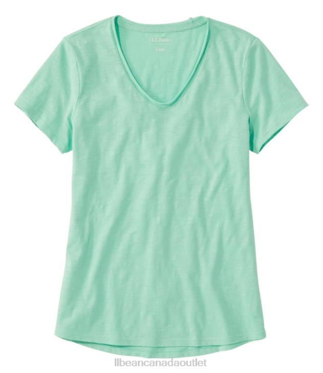 Clothing Faded Jade H8XZ6432 Organic Cotton Tee Women L.L.Bean