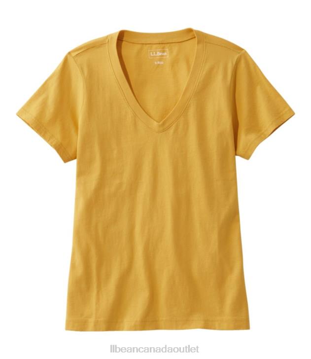 Clothing Goldenrod H8XZ6494 Washed Cotton Tee Women L.L.Bean