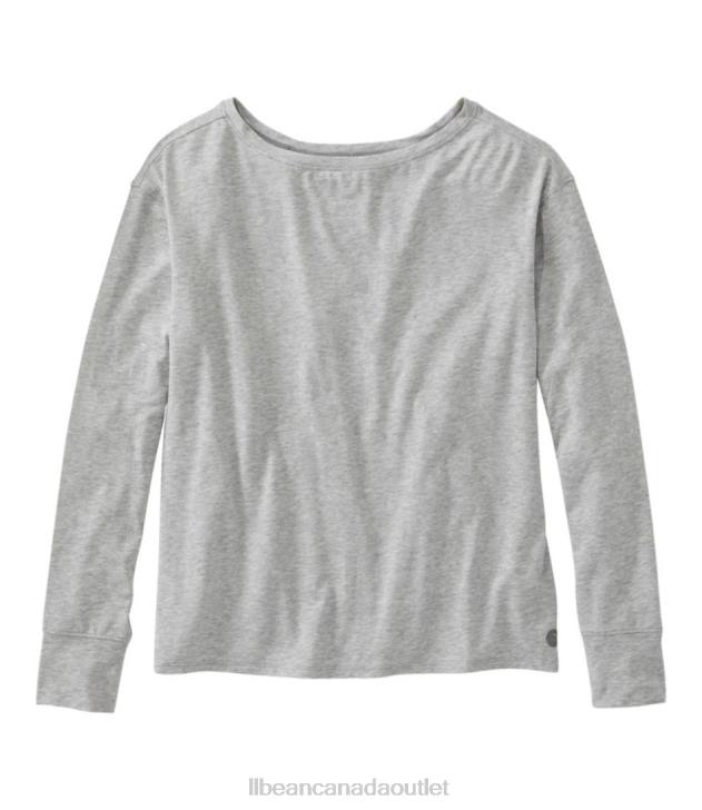 Clothing Light Gray Heather H8XZ5889 Beyond Soft Tee Women L.L.Bean