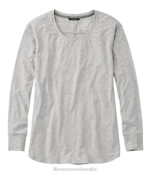 Clothing Light Gray Heather H8XZ6950 Beyond Soft Tee Women L.L.Bean