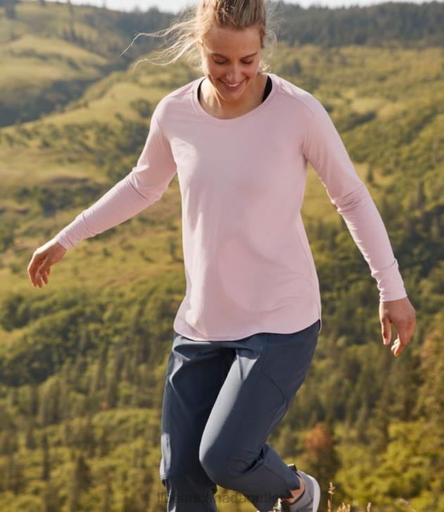 Clothing Light Gray Heather H8XZ6950 Beyond Soft Tee Women L.L.Bean