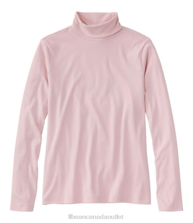 Clothing Pale Rose H8XZ2970 Pima Cotton Turtleneck Women L.L.Bean