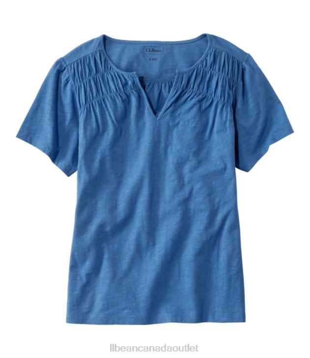 Clothing Rustic Blue H8XZ3171 Organic Cotton Tee Women L.L.Bean