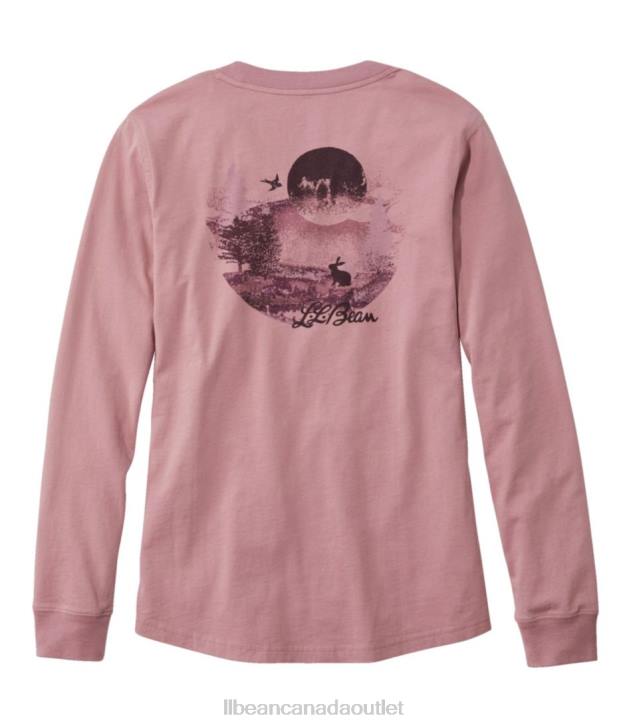 Clothing Sailcloth Scenic Mountain H8XZ3349 Washed Cotton Pocket Tee Women L.L.Bean