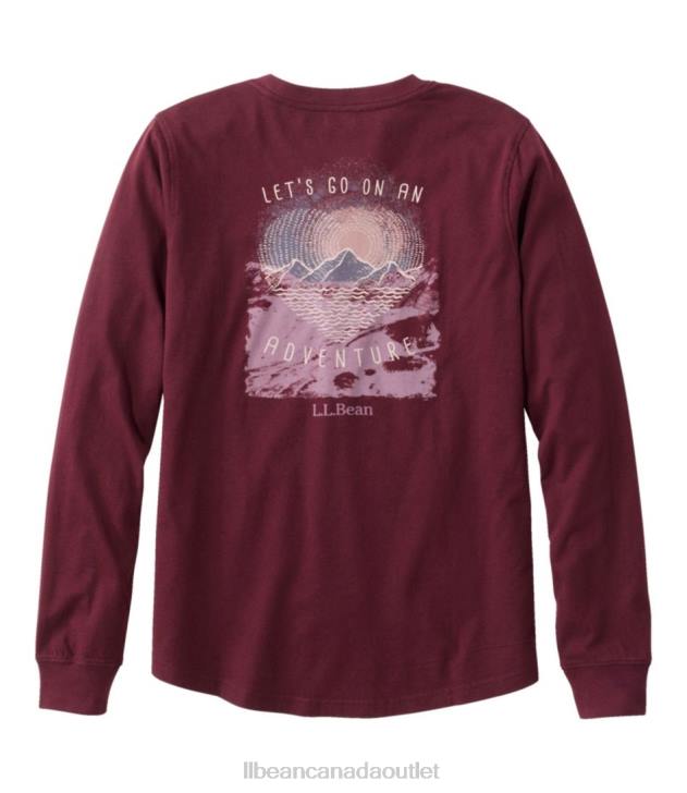 Clothing Sailcloth Scenic Mountain H8XZ3349 Washed Cotton Pocket Tee Women L.L.Bean